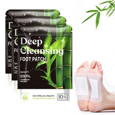Deep Cleansing Foot Pads - Natural Bamboo Patches for Stress Relief Sleep