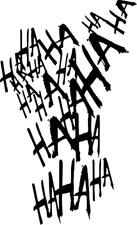 Vinyl Decal Car Truck Sticker Wall Batman Harley Quinn - Joker HAHAHA