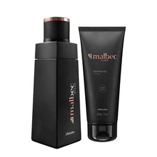 Kit Malbec Black: Deodorant Cologne  Shower Gel - o Boticario