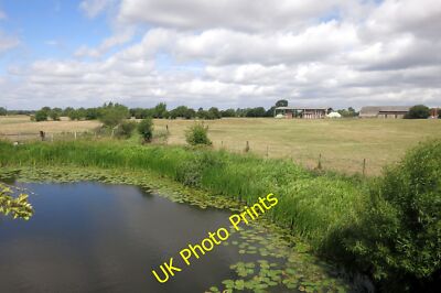 Photo 6x4 Water Lilies in the Whirlpool Draycot The bridge I'm stand c2015
