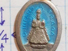 PENDANT OVAL D. INFANS OF PRAGA ITALY INFANT OF PRAGUE ANTIQUE VINTAGE DIVINE