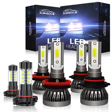 Para For Chevy Tahoe 2007-2015 Faro LED Luces altas/bajas + bombillas antiniebla