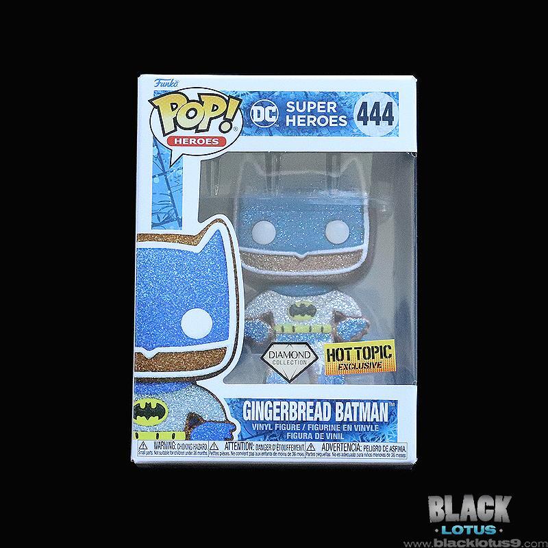 ¡Nuevo Funko Pop! Pan De Jengibre Batman Dc Hot Topic Diamond Holiday En Stock Pop 444