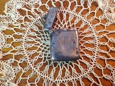 ANTIQUE MATCH HOLDER - VESTA CASE SILVER ENGRAVED VESTA BOX MATCHSTICK POCKET