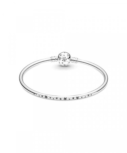 New Genuine LIMITED EDITION Pandora Moments Stars & Galaxy Bangle 590009C01-19cm - Picture 3 of 7