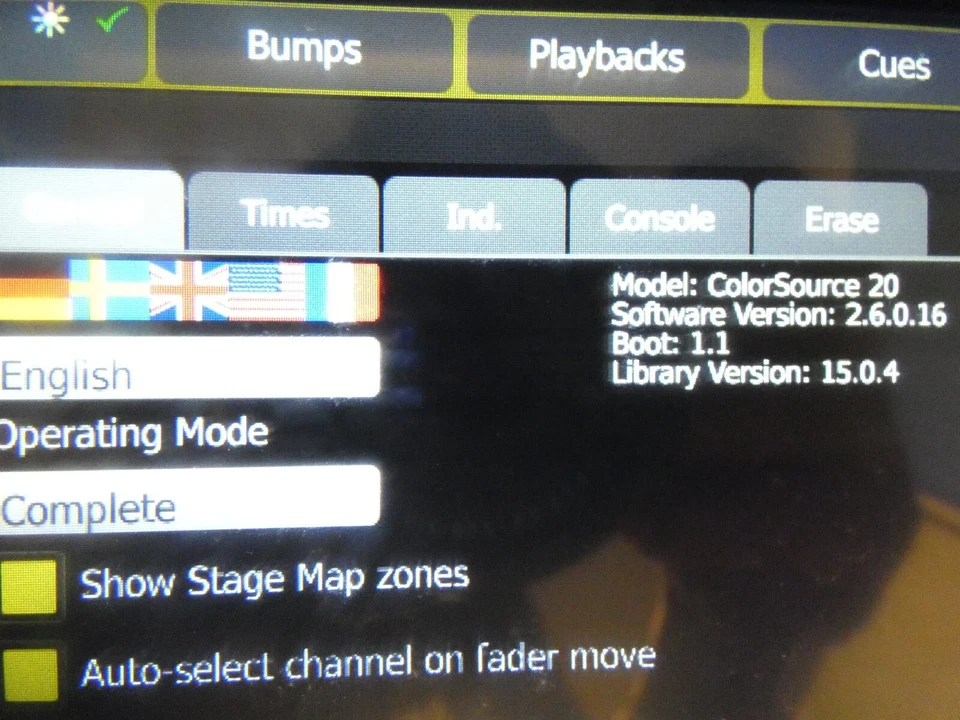 ETC ColorSource 20 DMX Lighting Console w/Power Supply, P/N 7225A1000-US - Image 2 of 4