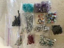 Large Mixed Lot of Beads for Jewelry  Crafts