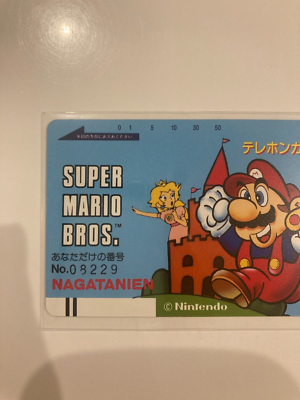 SUPER MARIO BROS. 1985 Nintendo NAGATANIEN telephone card MARIO