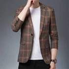 Men Formal Work Blazer Jacket Business Casual Button Slim Fit Suit Coat Tops