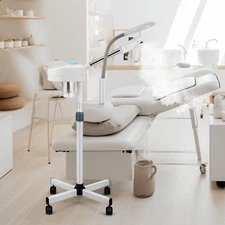 2IN1 Facial Steamer 5x Magnifying Lamp Hot Ozone Beauty Salon Spa Equipment