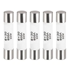 5Pack Ceramic Cartridge Fuses 30A 500V 6mmx30mm Fast Blow for Lamp