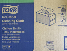 Tork Industrial Cleaning Cloths - 280 Sheets Grey / Handy Box - 16 x 14 - 520371