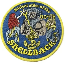 US Navy Crossing Of The Equator Shellback Ancient Order King Neptune Patch New