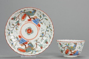 Antique Rare Kangxi Period Chinese Porcelain Dish Amsterdam Bont Parrot[...