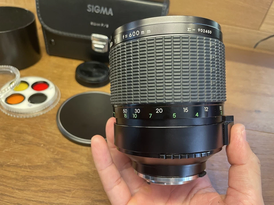 *Near Mint w/ 5 Filters* SIGMA Mirror Telephoto MC 600mm F/8 Lens for Olympus OM - Image 2 of 4