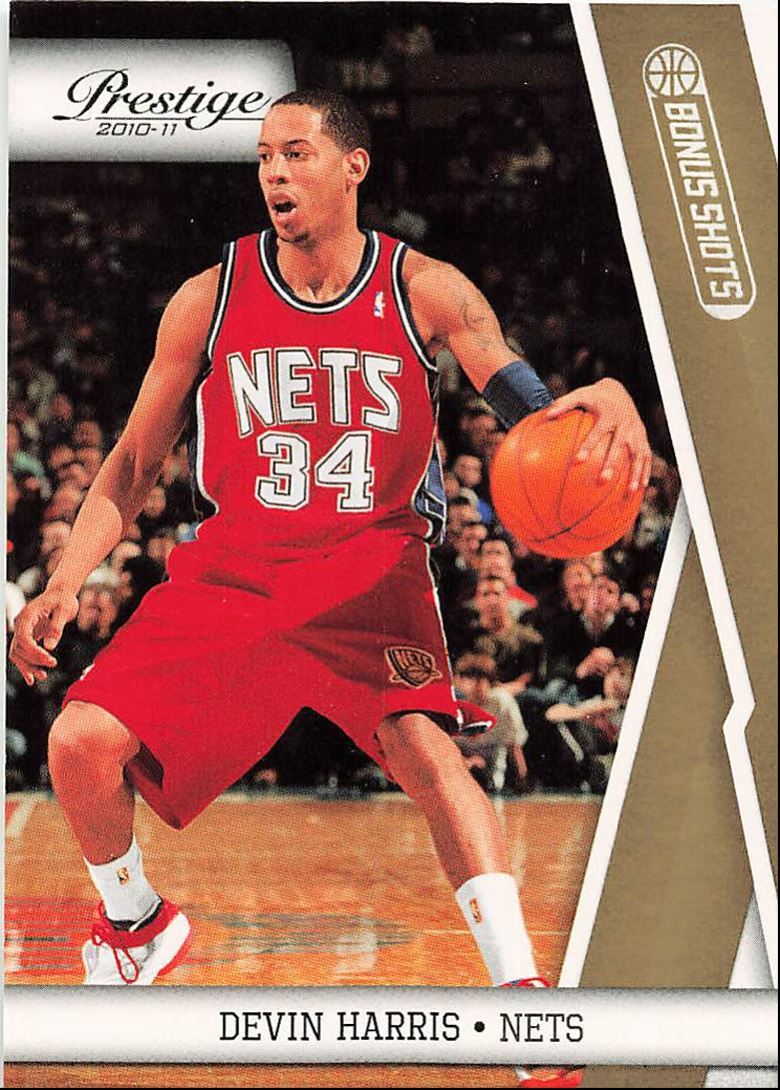 2010-11 Panini Prestige Bonus Shots Gold Devin Harris 054/249 New Jersey Nets
