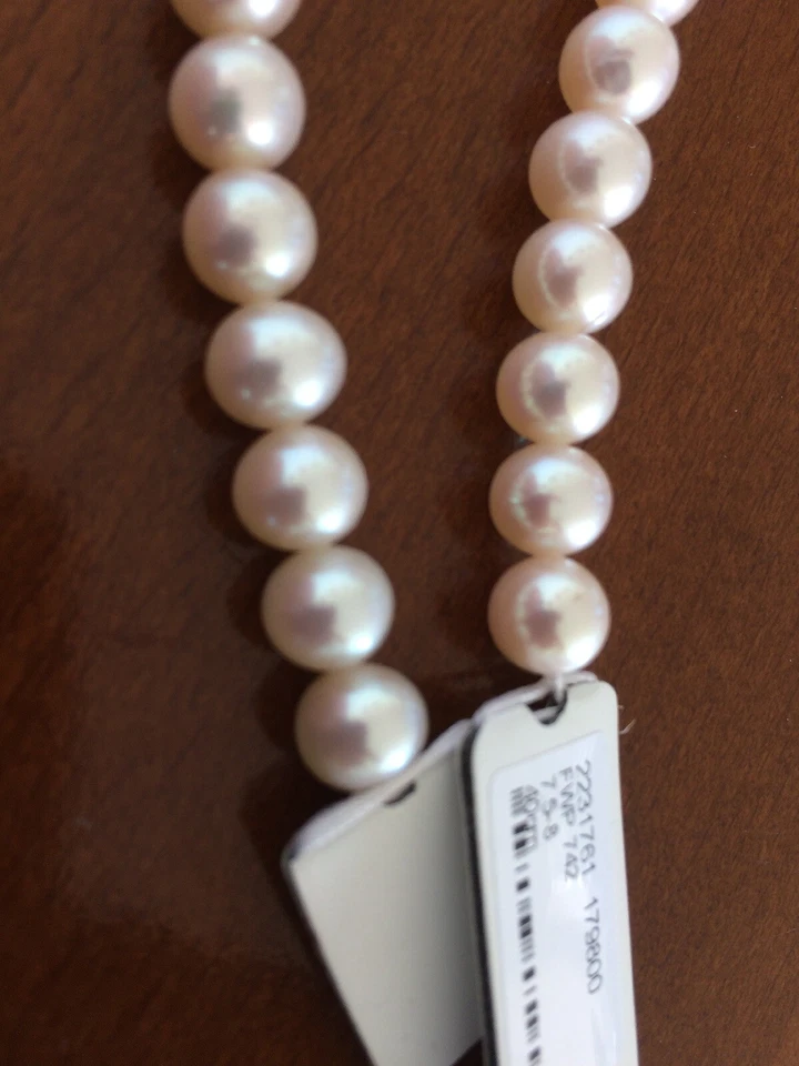 Süßwasserperlen 7-8mm - 1 Strang 53 Stück - nuderosé - Räumungsverkauf - NEU! - Bild 2 von 4