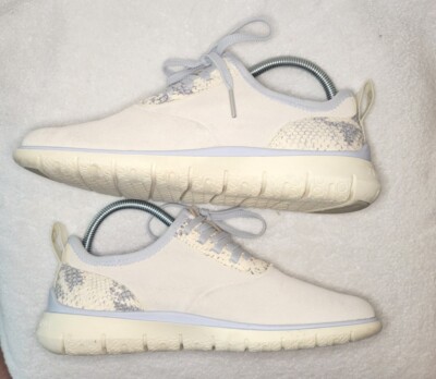 COLE HAAN FOR AOURE コラボ スニーカー Cole Haan Womens Size 8 Generation Zerogrand ZG Ivory Suede Python