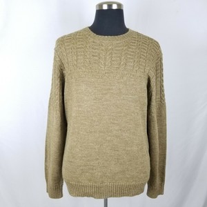 Wallace Barnes Wool Linen Alpaca Blend Knit Pullover Crew Neck