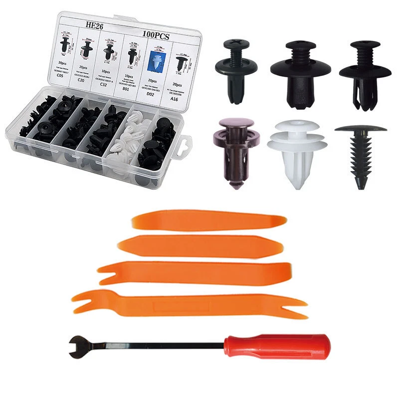 Nissan Bumper Fender Liner Push Retainer Clips Fastener Box Set 105pcs