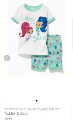 Old Navy Toddler Girl Pajama Set Short Sleeve Top Shorts