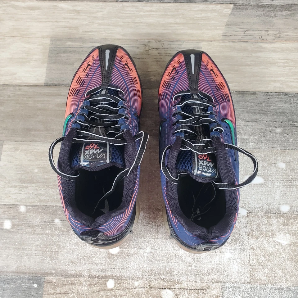 Nike Air Vapormax 360 Mujer Talla 8.5 Azul Vacío Personalizado Con Cordones Parte Superior Baja *leer* Foto 4 de 4