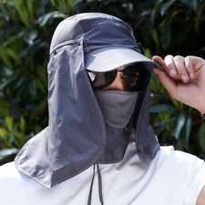 Sun Protection Hat-UV Protection Face Neck Flap Sun Cap Summer Casual Unisex Hat