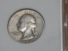 1939 P Washington Silver Quarter Fine VF Slabbed /ungraded