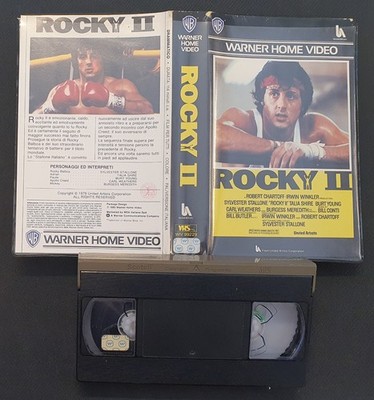 VHS Movie Film TV Ex Nolo Vermietung WB Warner Home Video DEU Italienisch Rocky II 2