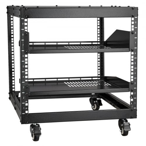 9U 4 Post Open Frame Server Rack Adjustable Network Enclosure 23'' to 40' - Picture 2 of 9