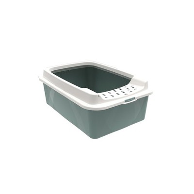 Rotho Katzentoilette Eco Bonnie mit niedrigem Einstieg Katzenklo Katzen Toilette
