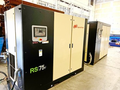 2023 INGERSOLL RAND RS75I-A125 OIL-FLOODED ROTARY-SCREW AIR COMPRESSOR