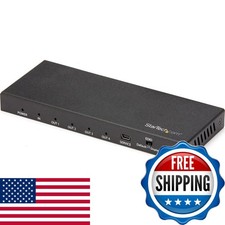 StarTech ST124HD202 4-Port HDMI Splitter 4K 60Hz HDMI 2.0b HDR 7.1 Audio 18Gbps