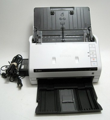 Epson WorkForce DS-530 II Duplex Document Scanner w/USB & AC Adapter 8000 SCANS!