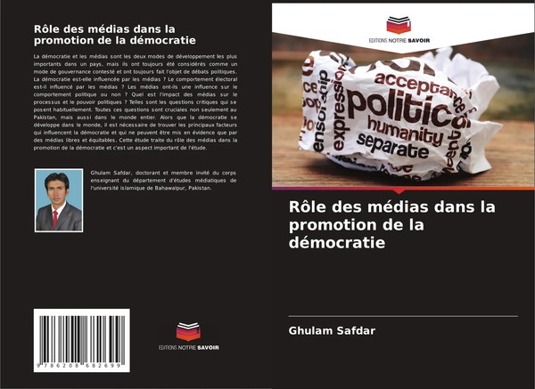 Ghulam Safdar | RôLe Des MéDias Dans La Promotion De La DéMocratie | Taschenbuch-image