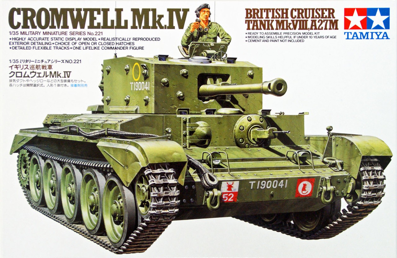 TAMIYA 35221 1:35 British Cruiser Tank Mk.VIII A27M Cromwell Mk.IV