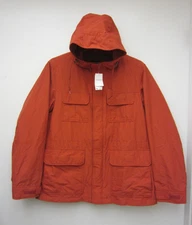 New Uniqlo Mountain Parka Men's XL Orange Rain Repellent Jacket