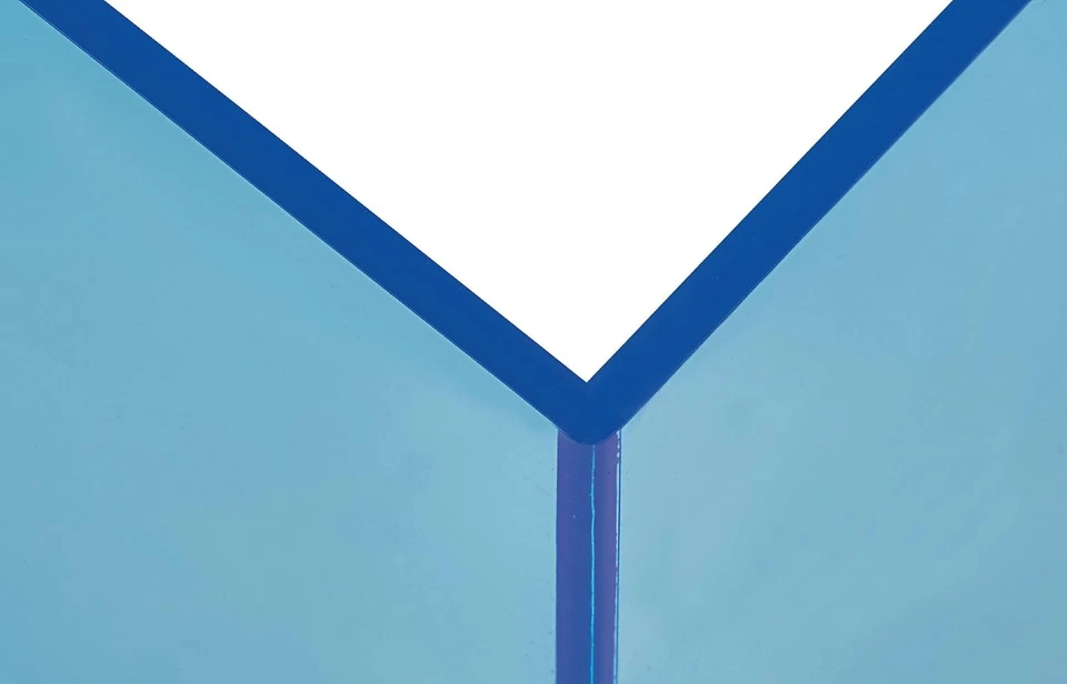 4x Buchstützen Acryl Buchständer Acryl Buchaufsteller 10x10x13cm Blau - Bild 3 von 4