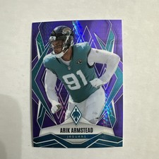 2025 Panini Phoenix #46 Arik Armstead Purple Hyper Prizm #/249
