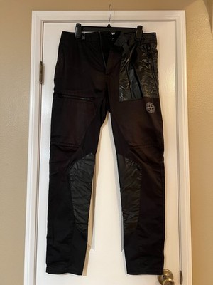 Stone Island Shadow Project RARE Blk Reflective Logo Coated Panel Tech Pants W31