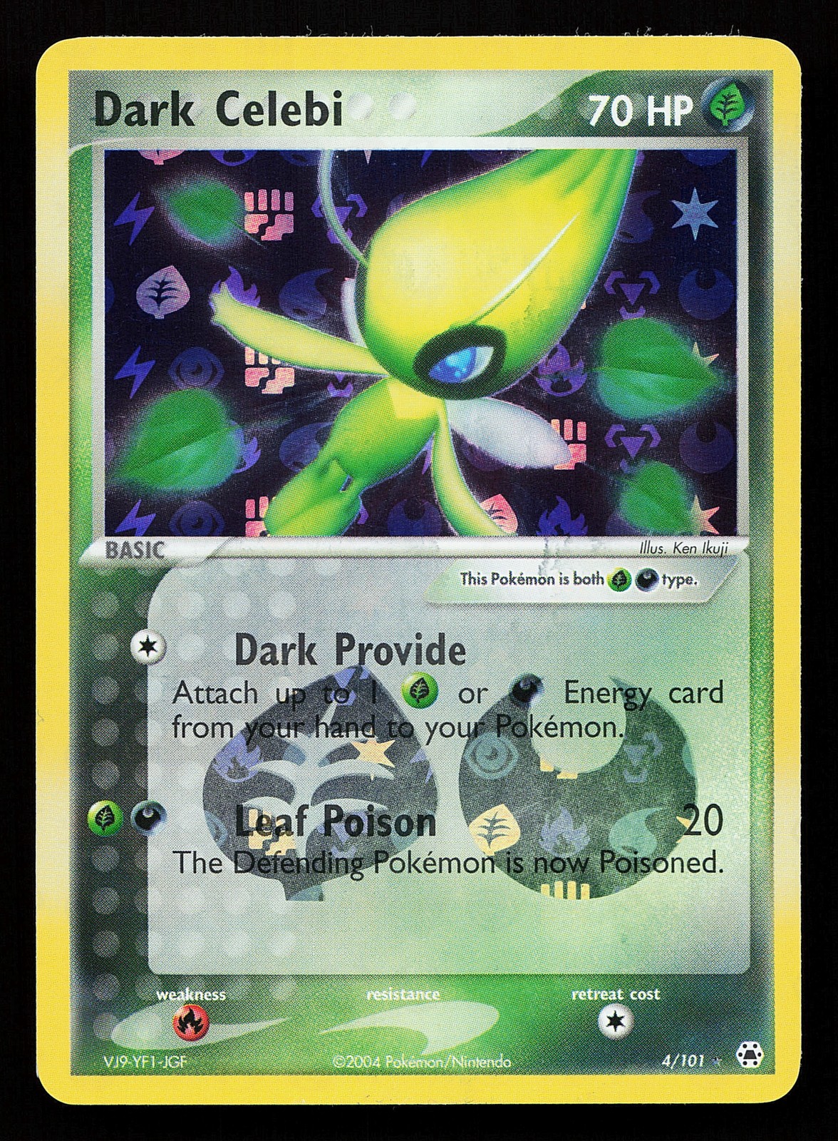 Dark Celebi 4/101 Reverse Holo Rare Hidden Legends Pokémon Card