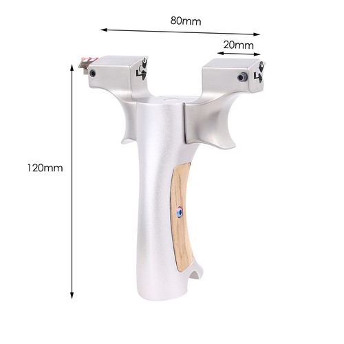 Flat Band Titanium Alloy Slingshot Quick Release with Aluminum Handle Outdoor - Picture 11 of 13