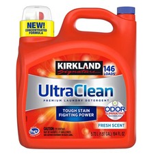 Kirkland Signature Ultra Clean HE Liquid Laundry Detergent, 146 loads, 194 fl oz 0.16 per gallon