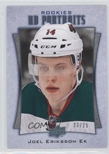 2016 Upper Deck UD Portraits Platinum Blue Foil 23/25 Joel Eriksson Ek #P-77 fr5