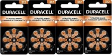 Duracell Hearing Aid Size 312 Batteries, 32 Count
