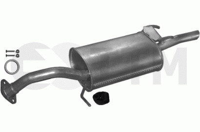Silencieux arriere pour restaurer Toyota Corolla 1.3 1.6 et passer le controle