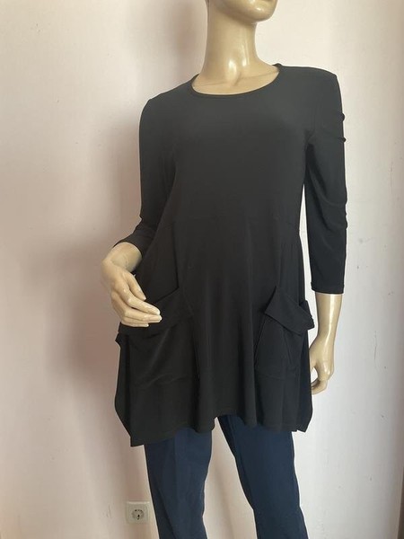 Women Joseph Ribkoff Dress Black Polyester 36 / S