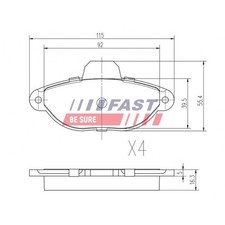 Plaquette de frein Lancia Y