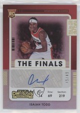 2021-22 Panini Contenders The Finals Ticket 45/49 Isaiah Todd #160 Auto 0z68