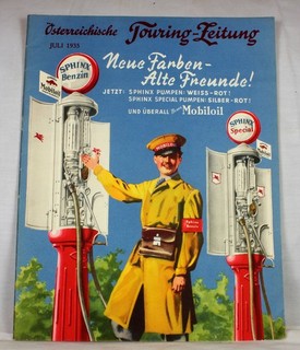 Österreichische Touring Zeitung Juli 1935 Zapfsäulen Mobilöl Standard Shell Esso